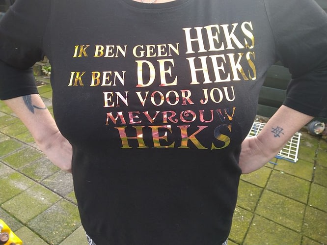 T-Shirt ik ben geen heks
