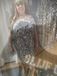 Oversized Tuniek Slangenprint
