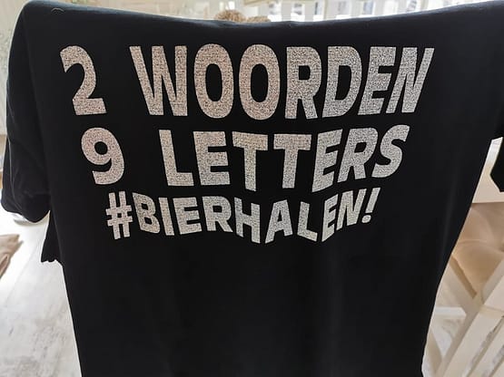 T-Shirt 2 woorden 9 letters