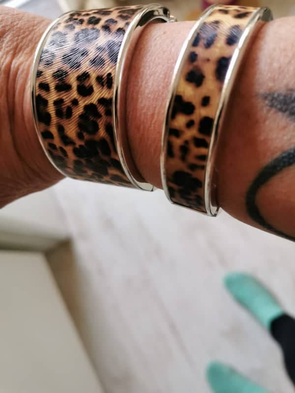 panter print armband smal