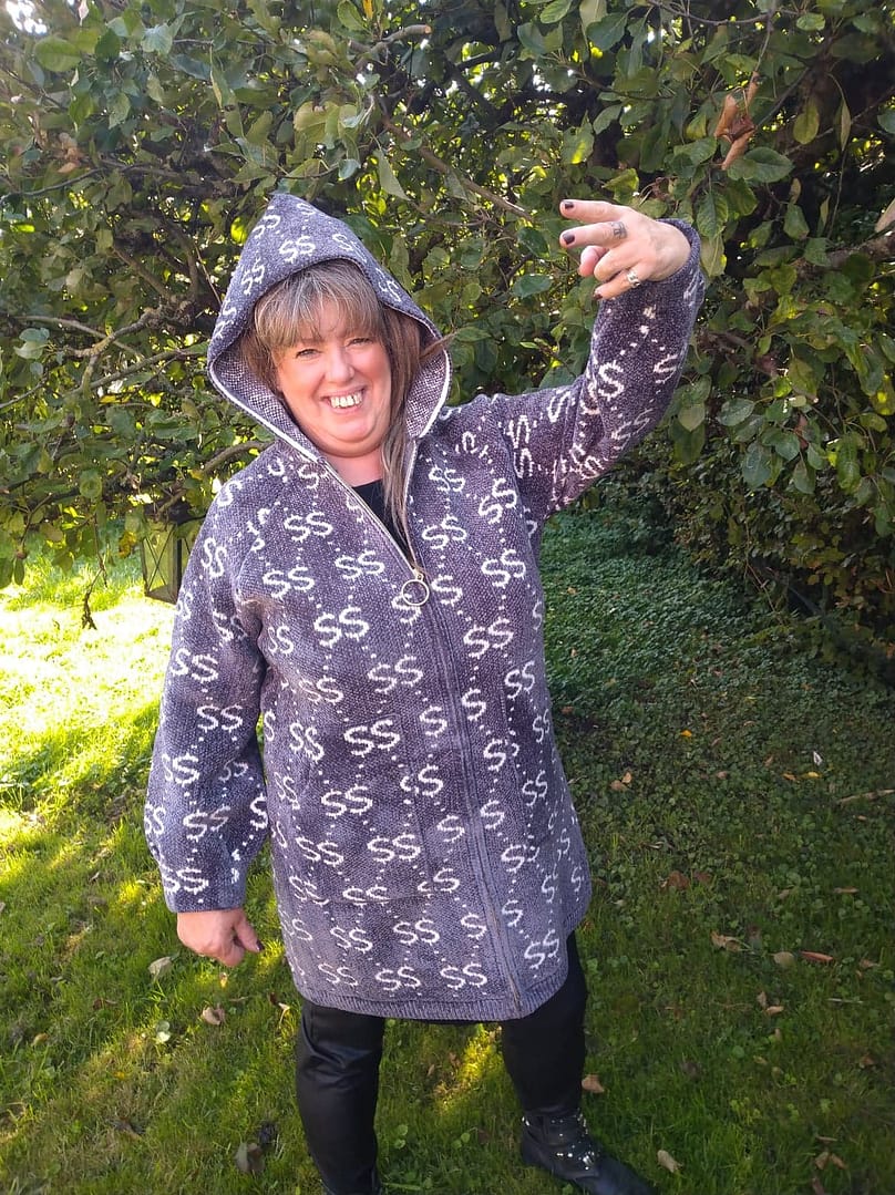 lange vest met capuchon