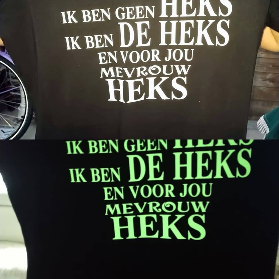 T shirt mevrouw heks best sale